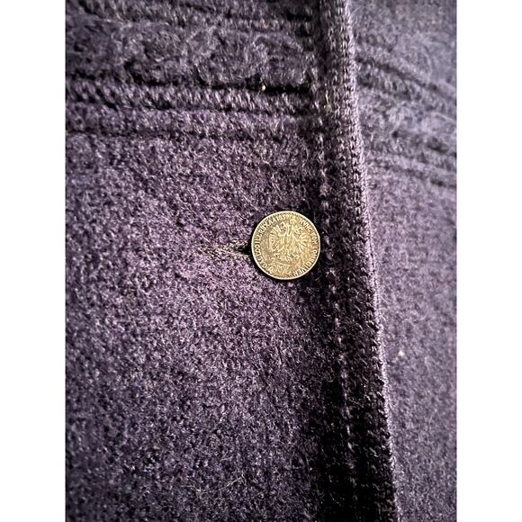 Steinbock Austria Sport Wool Jacket Coat Vintage Navy Blue Women's Size 40 / M - Picture 6 of 6